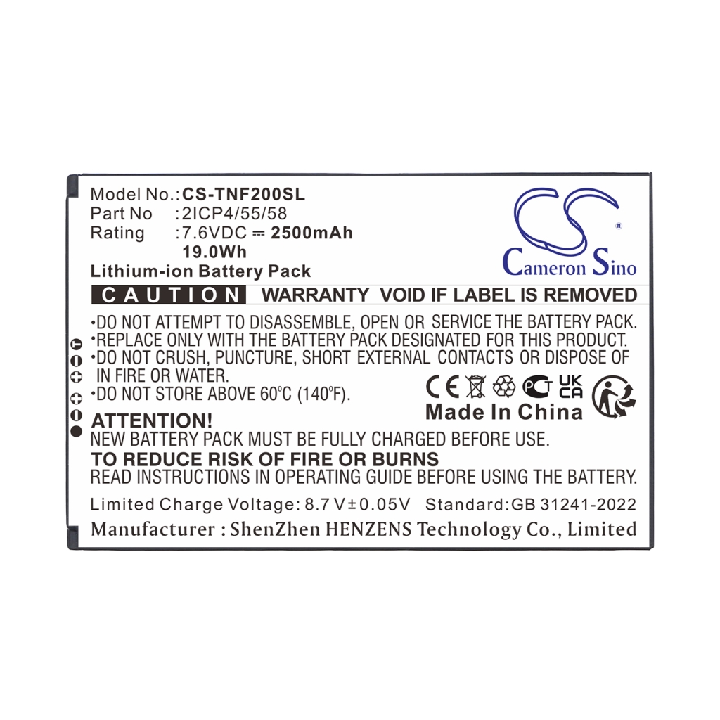 Betalings terminalbatteri Feitian CS-TNF200SL
