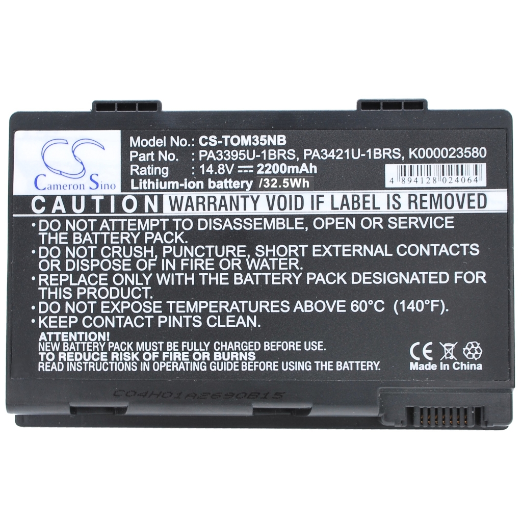Batteri kompatibel med Toshiba CS-TOM35NB