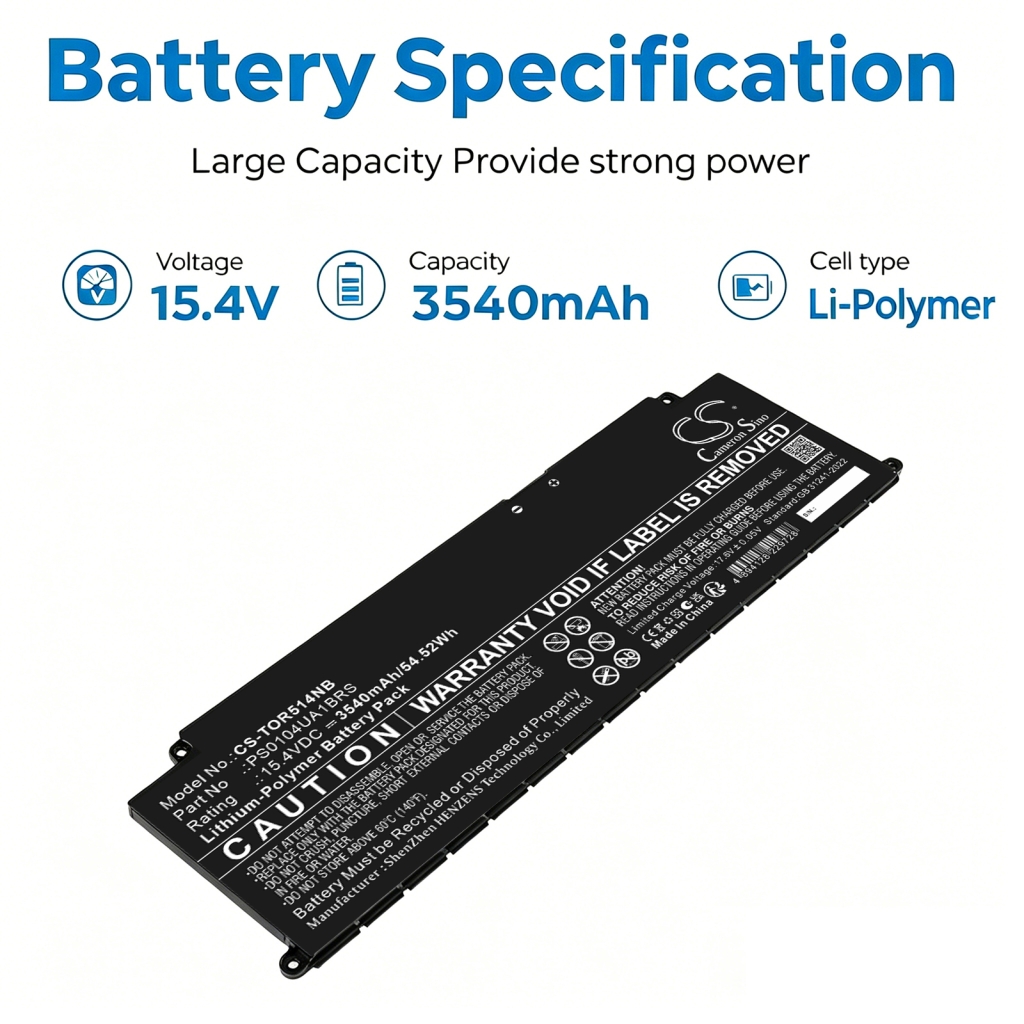 Batteri kompatibel med Toshiba CS-TOR514NB