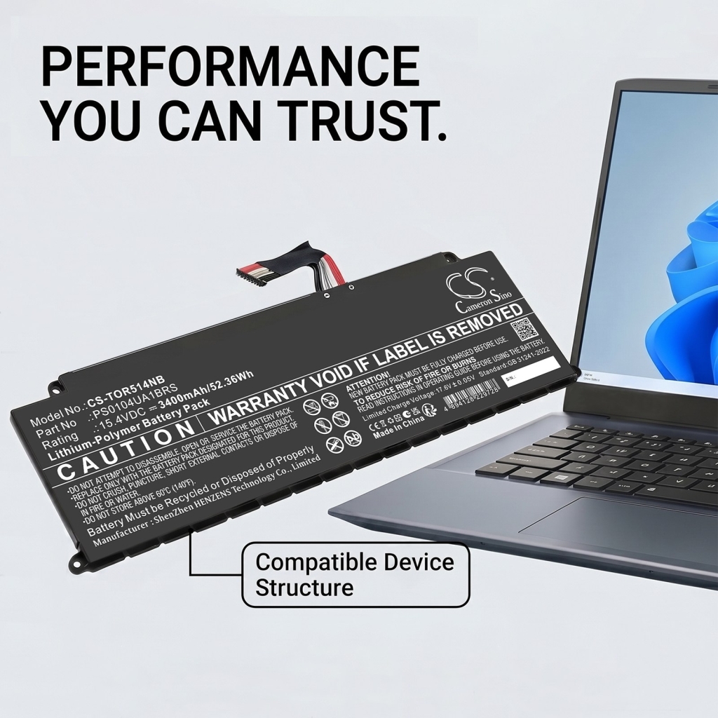 Batteri kompatibel med Toshiba CS-TOR514NB