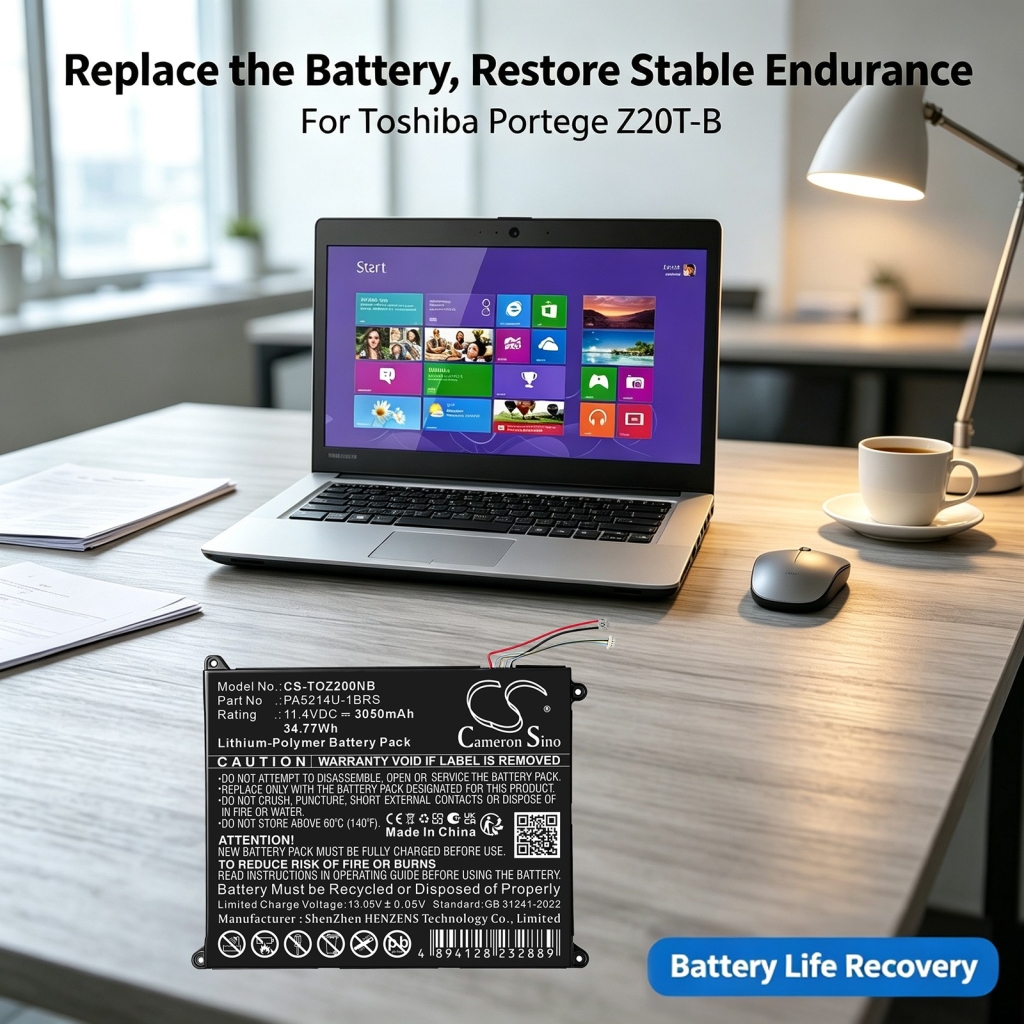 Batterier kompatibel med Toshiba Portege WT20-B WT20-B-106 Z20T-B CS-TOZ200NB