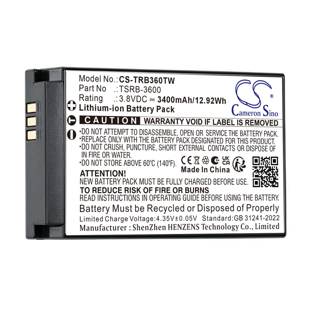 Batterier kompatibel med K-Mobile R887 R887 CS-TRB360TW