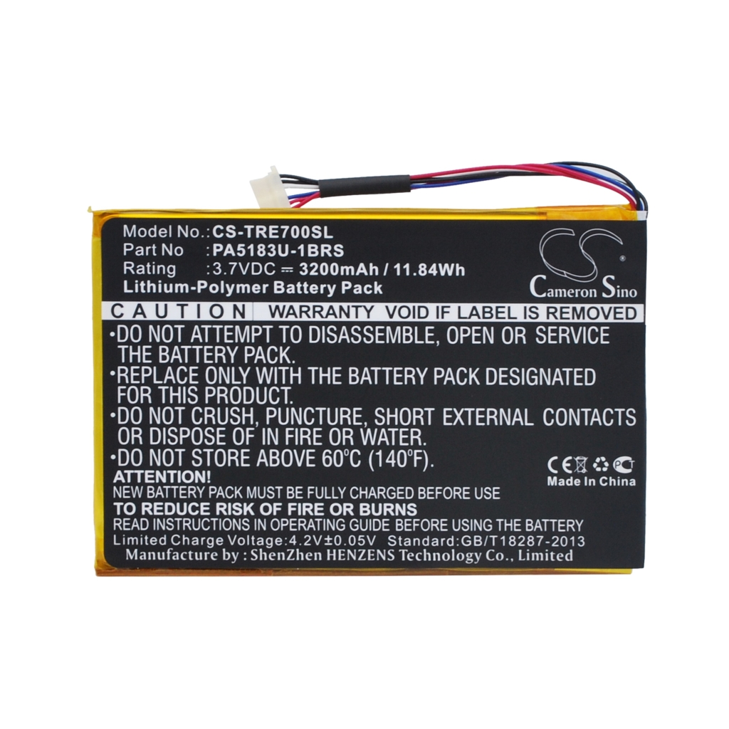 Tabletbatteri Toshiba CS-TRE700SL