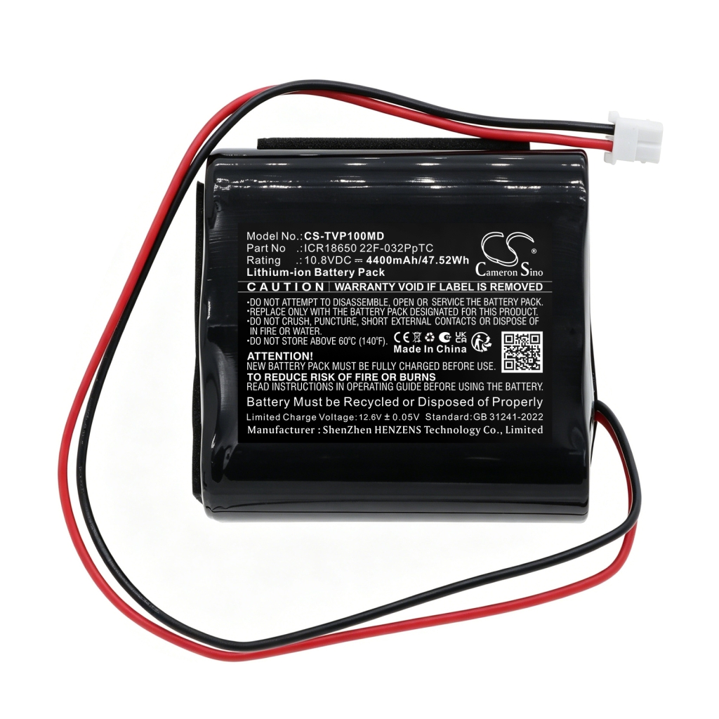 Batteri kompatibel med Tecme CS-TVP100MD