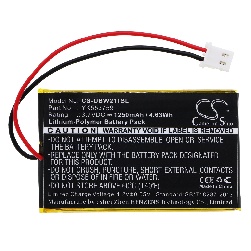 Babyfonbatteri Uniden CS-UBW211SL