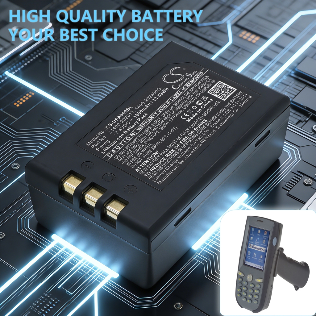 Batteri kompatibel med Unitech CS-UPA960BL