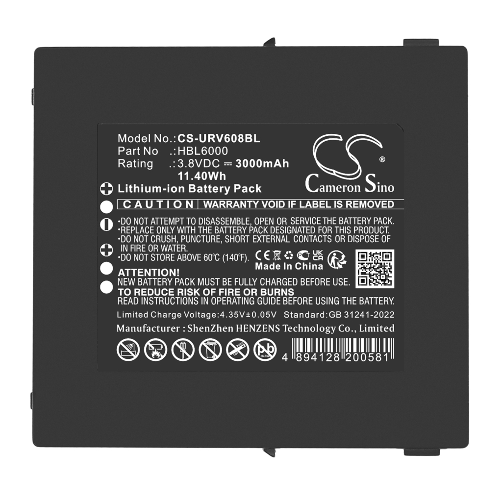 Compatible battery replacement for Urovo HBL6000