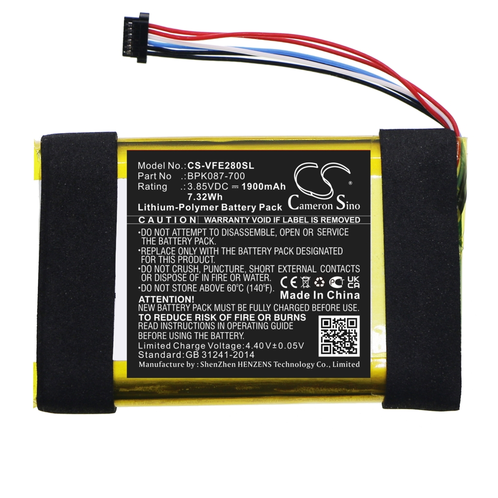 Betalings terminalbatteri Verifone CS-VFE280SL