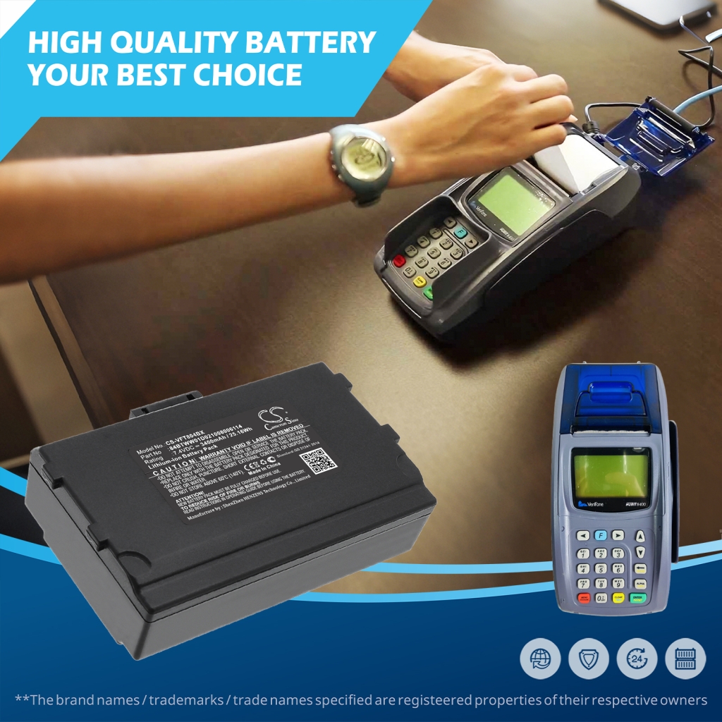 Payment Terminal Battery Verifone Nurit 8400
