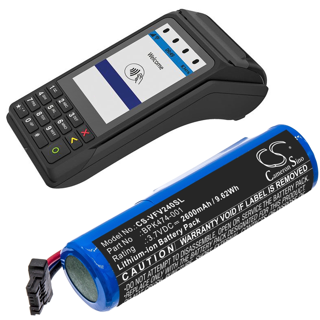 Betalings terminalbatteri Verifone CS-VFV240SL