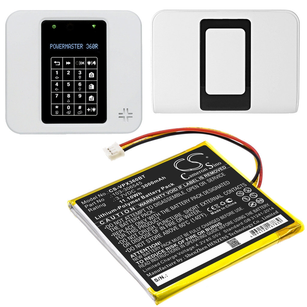 Hjemmesikkerhedskamera batteri Visonic CS-VPX360BT