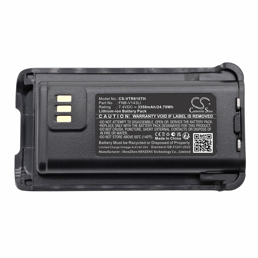 Batteri kompatibel med Bearcom Vertex standard CS-VTR610TH