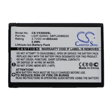 Kompatibel batteriudskiftning til LG LGIP-520NV,LGIP-520NV-2,SBPL0099202,SBPL0102702