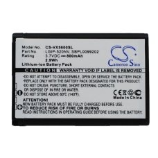 Kompatibel batteriudskiftning til LG LGIP-520NV,LGIP-520NV-2,SBPL0099202,SBPL0102702