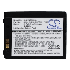 Kompatibel batteriudskiftning til LG LGLP-AGKM,LGLP-AHDM,SBPL0083701,SBPP0017001,SBPP0017003...