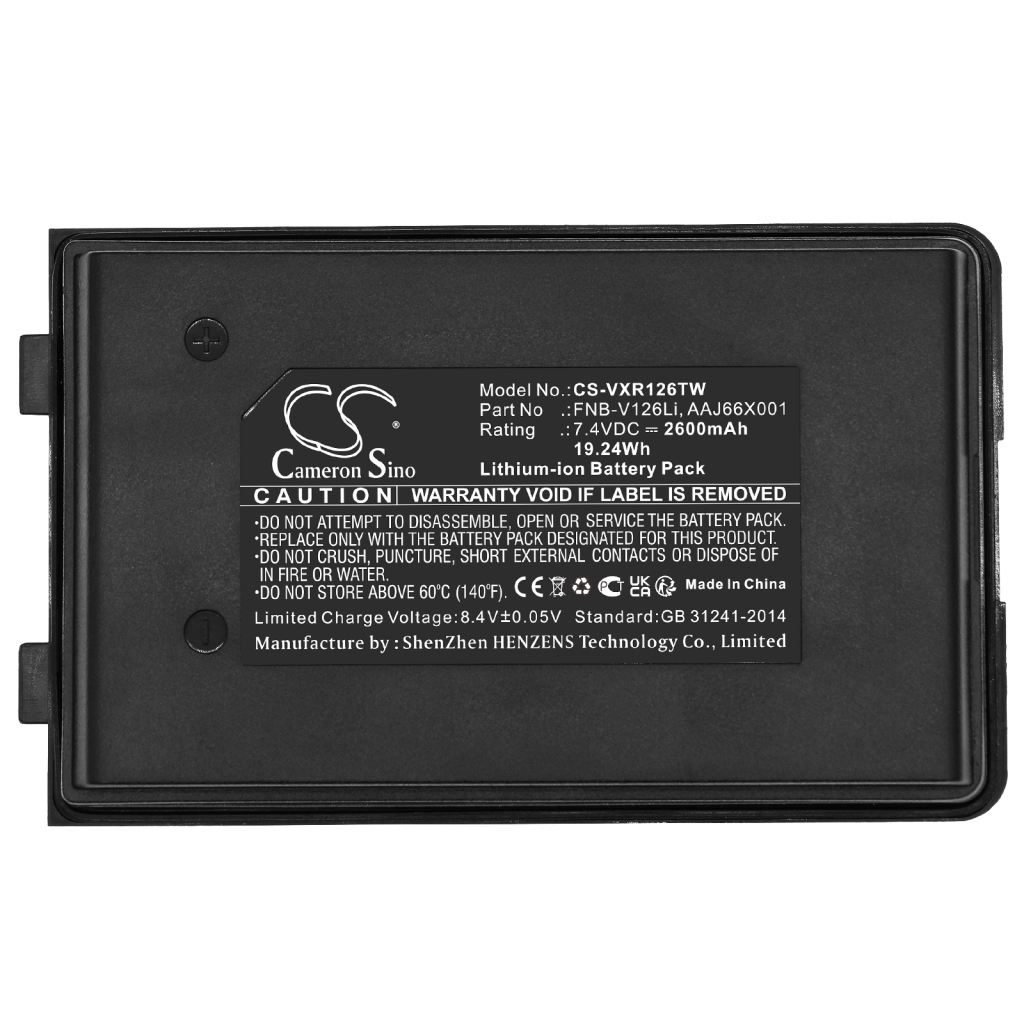 Tovejs radio batteri Vertex standard CS-VXR126TW