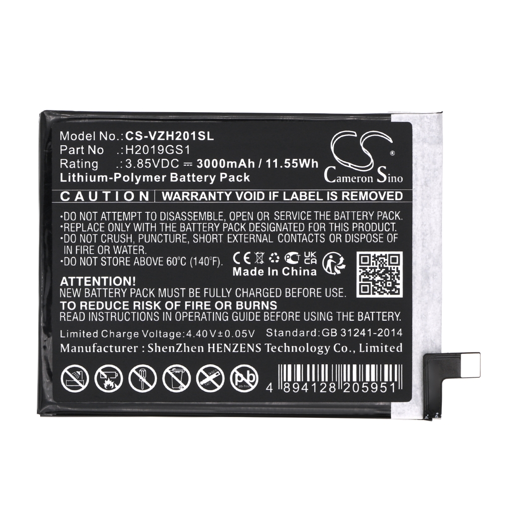Mobiltelefonbatteri Verizon CS-VZH201SL