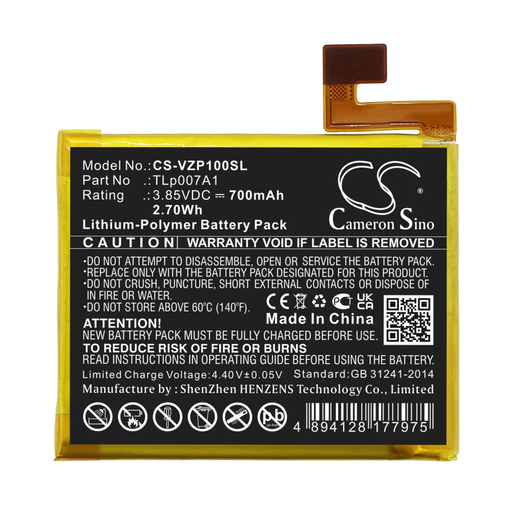 Mobiltelefonbatteri Verizon CS-VZP100SL