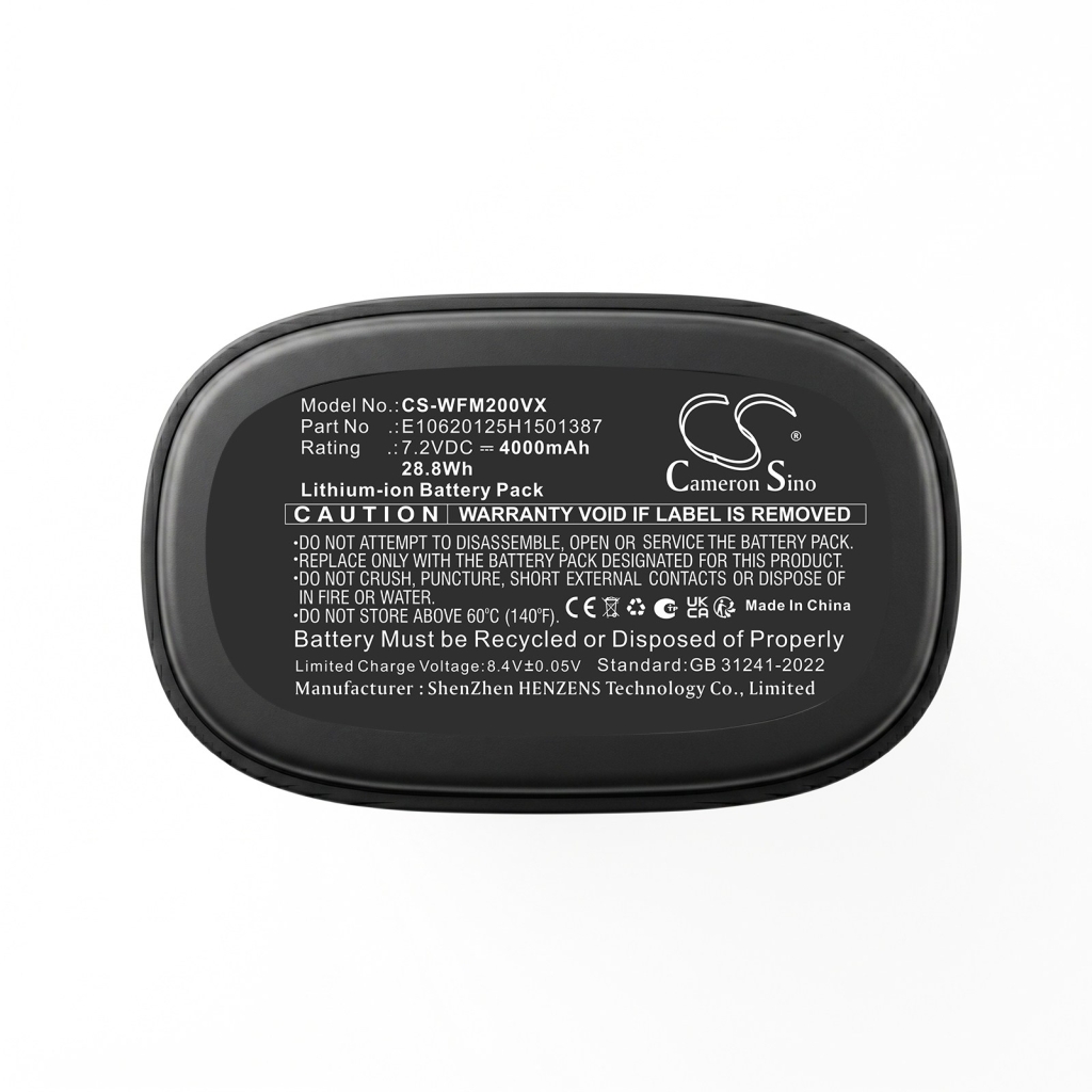 Batterier kompatibel med WoLFBOX MegaFlow 200B CS-WFM200VX