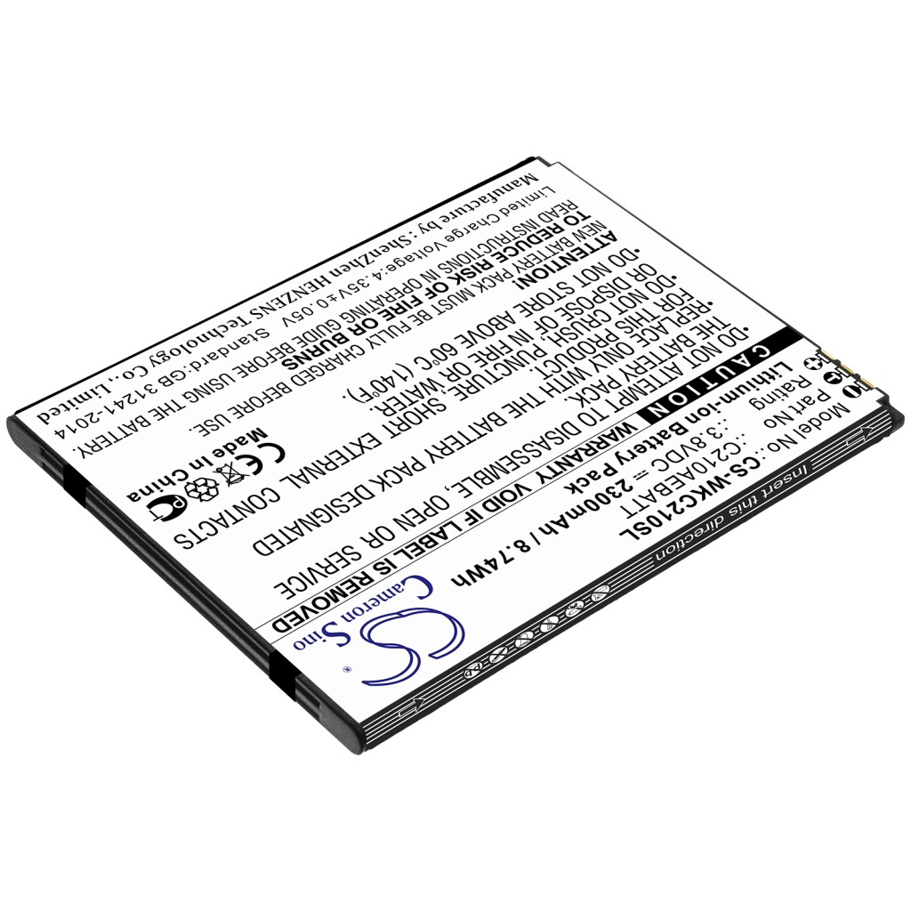 Mobiltelefonbatteri Wiko CS-WKC210SL