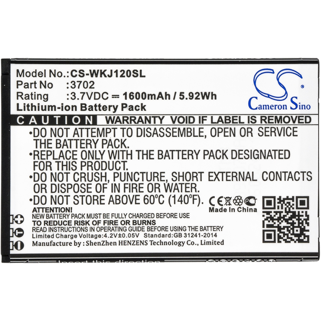 Mobiltelefonbatteri Wiko CS-WKJ120SL