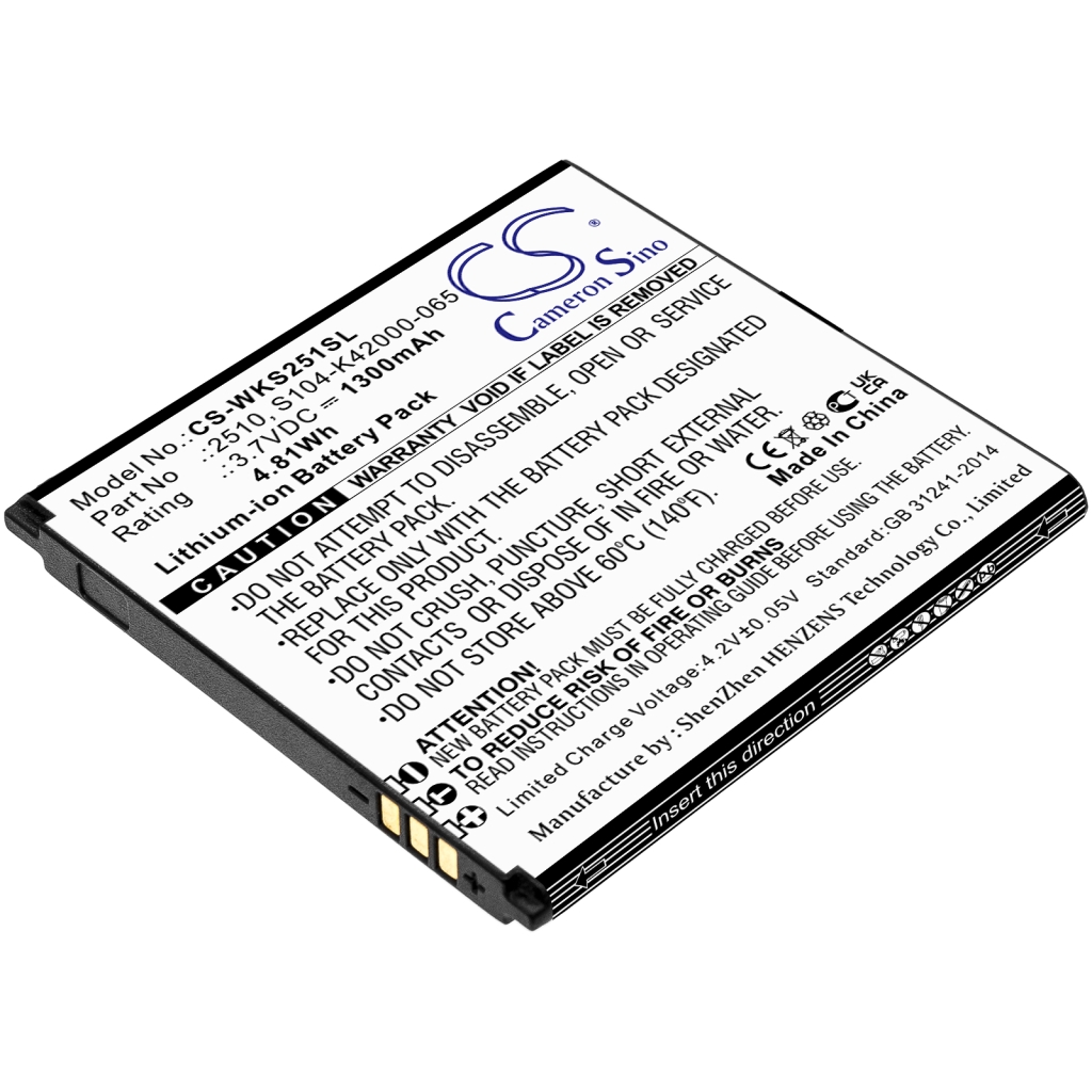Mobiltelefonbatteri Wiko CS-WKS251SL