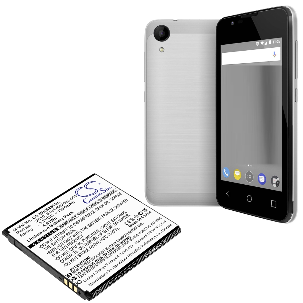 Mobiltelefonbatteri Wiko CS-WKS251SL
