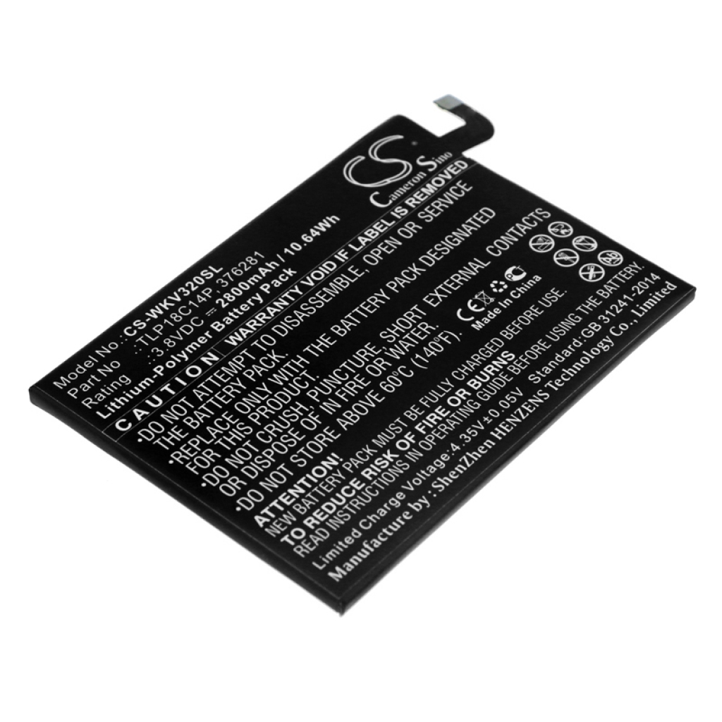 Mobiltelefonbatteri Wiko CS-WKV320SL