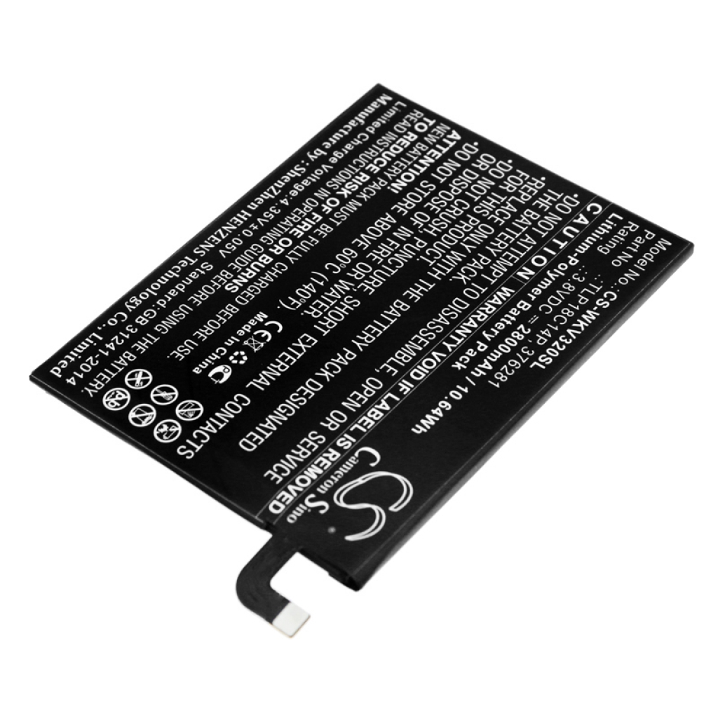 Mobiltelefonbatteri Wiko CS-WKV320SL