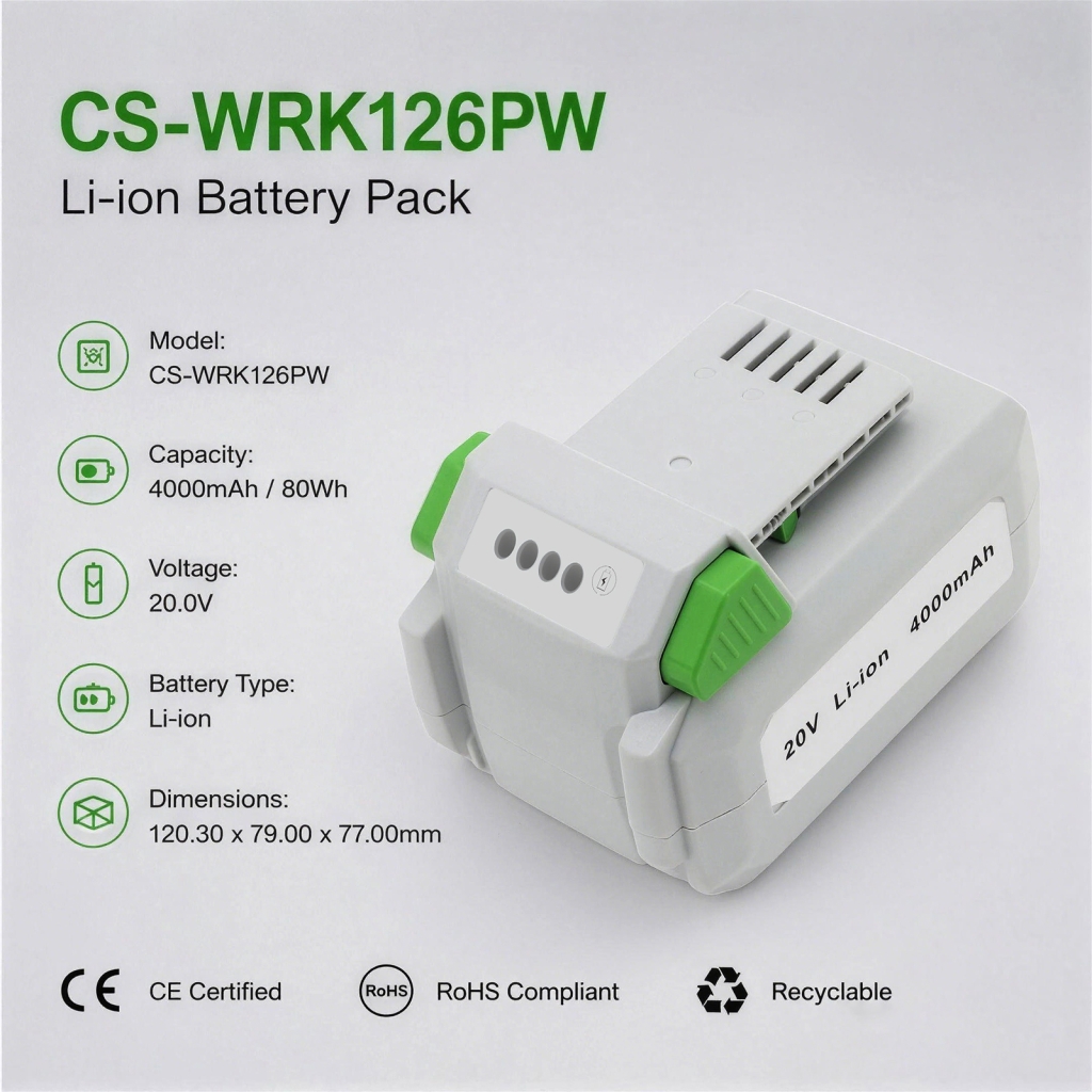 Batteri kompatibel med Litheli Workpro CS-WRK126PW