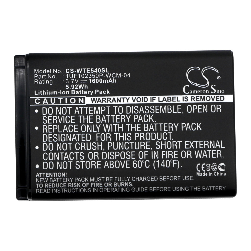 Tabletbatteri Wacom CS-WTE540SL