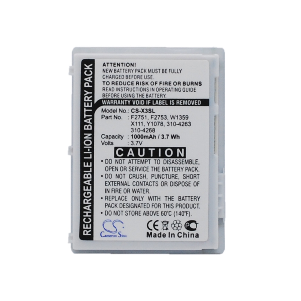 Tabletbatteri DELL CS-X3SL