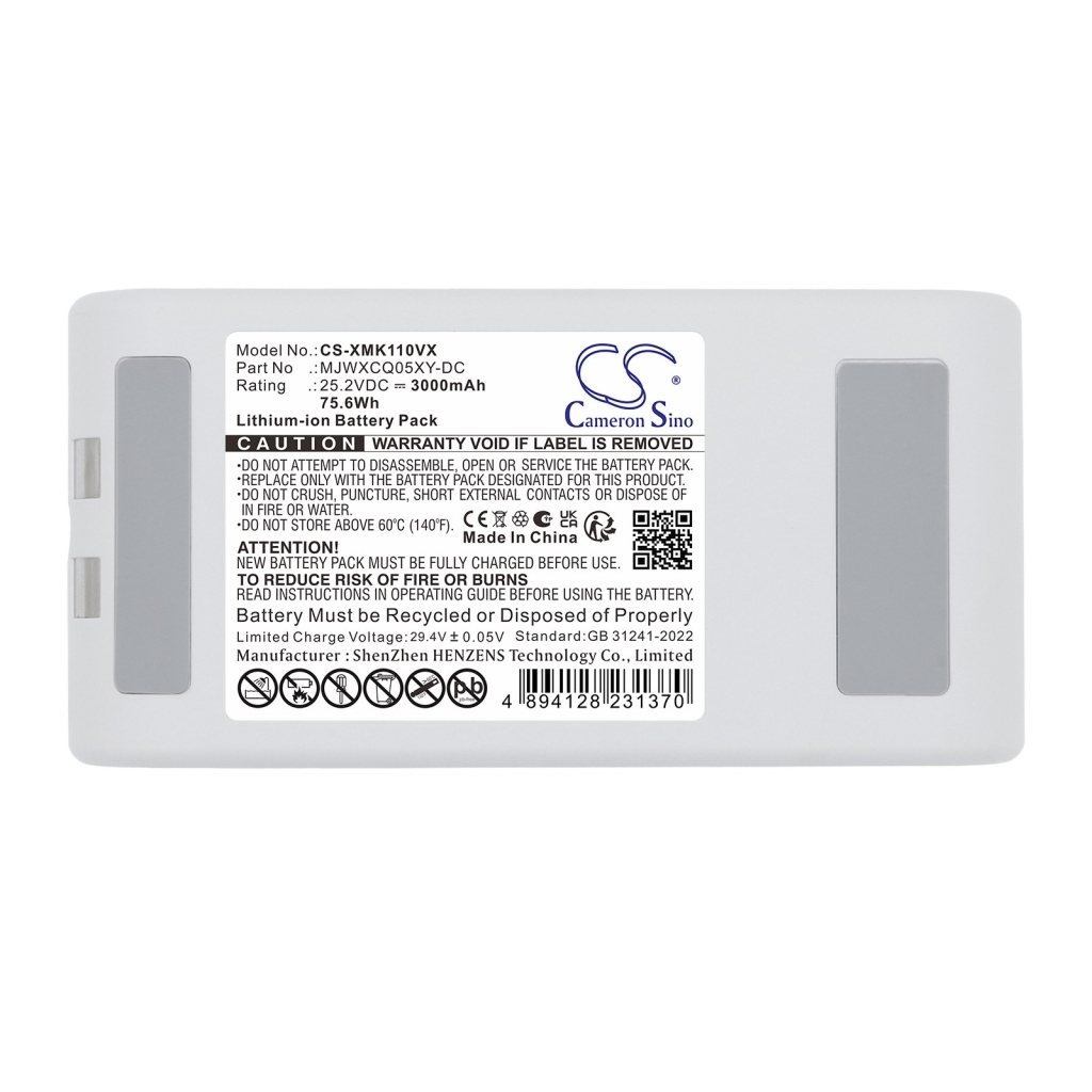 Batterier kompatibel med Xiaomi Mijia G11 K10 Pro CS-XMK110VX