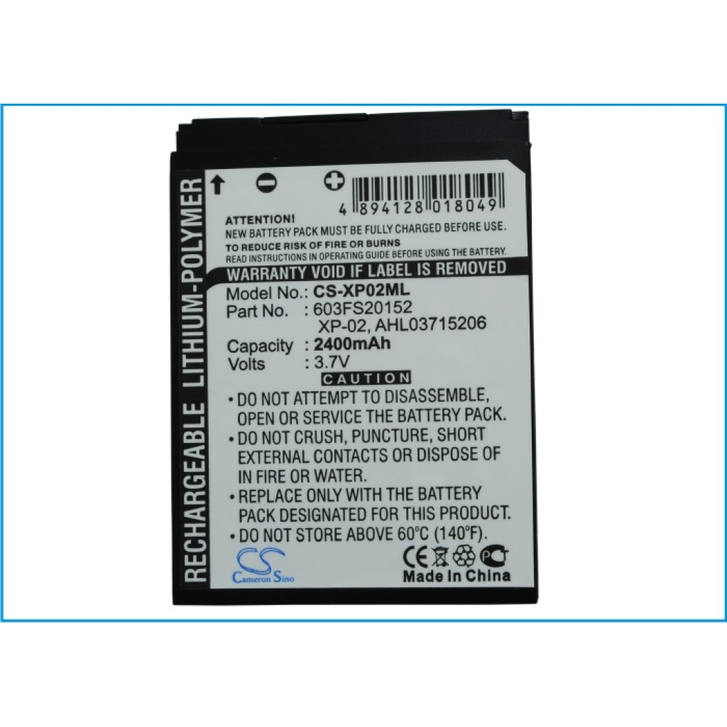 Batteri kompatibel med O2 CS-XP02ML