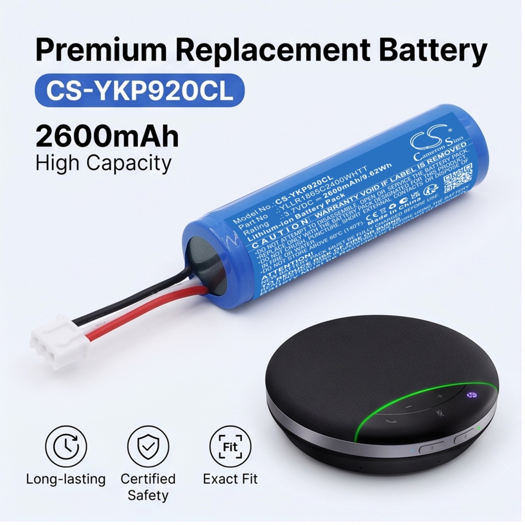 Batterier kompatibel med Yealink SP92 SP92 CS-YKP920CL