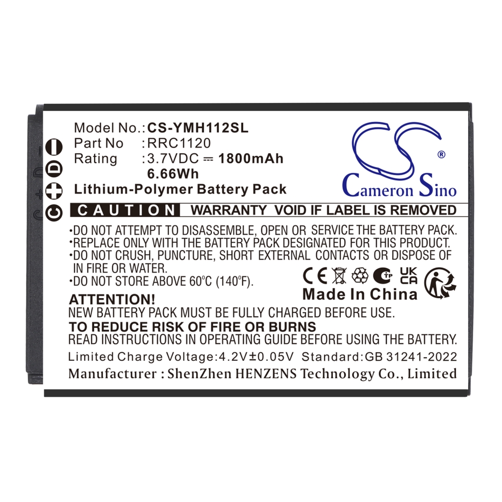 Batteri kompatibel med Yamaha CS-YMH112SL