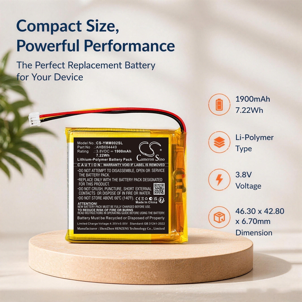 Batteri kompatibel med Yoto CS-YMM002SL