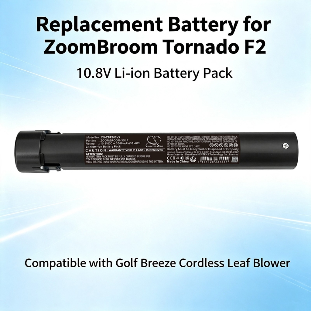 Batterier kompatibel med ZoomBroom F2-2300S F2-2300S CS-ZBF200VX
