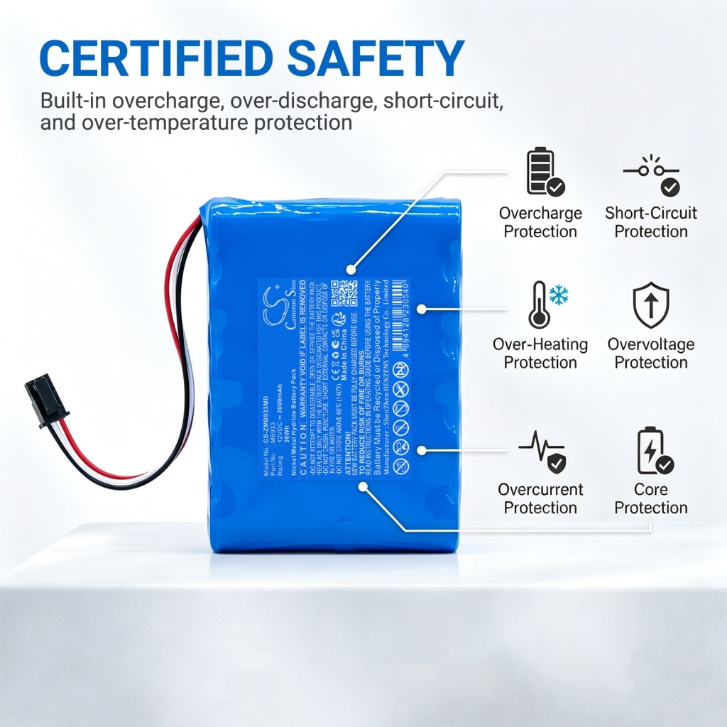 Batteri kompatibel med Zeiner medical CS-ZMB933MD