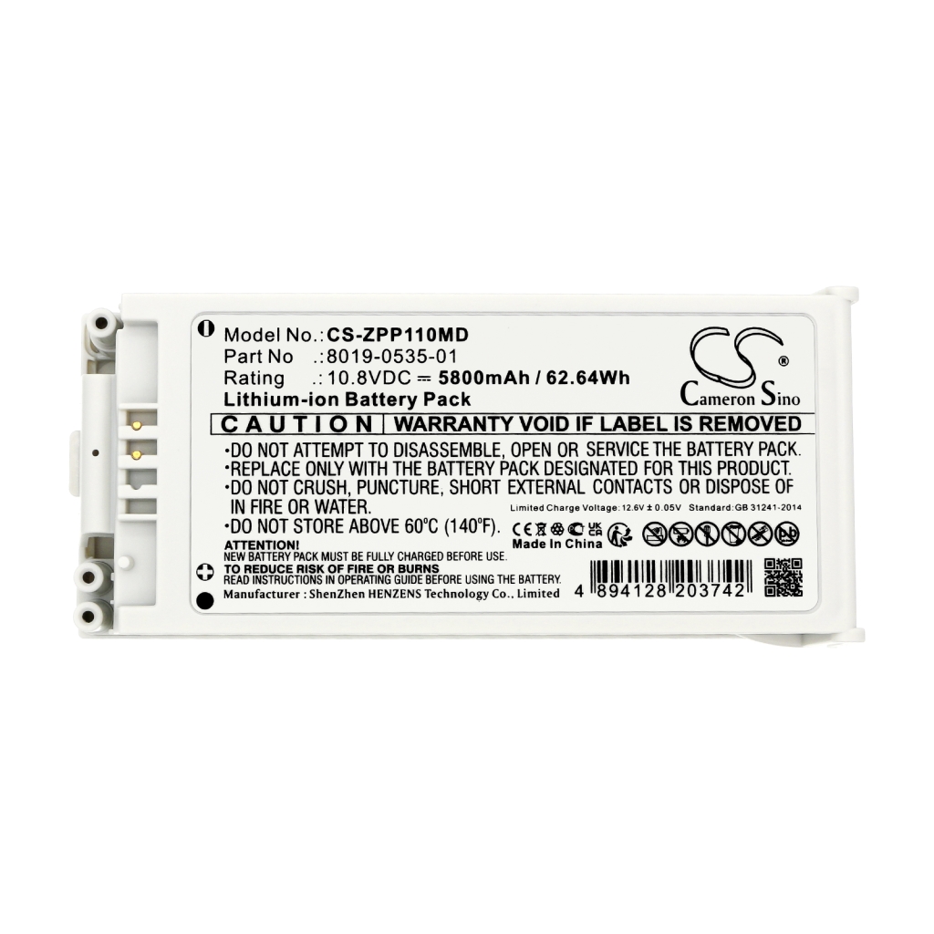 Batteri kompatibel med Zoll CS-ZPP110MD