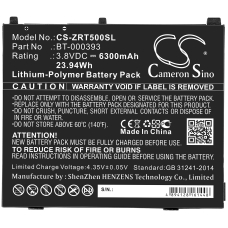 Kompatibel batteriudskiftning til Zebra BT-000393,BTRY-ET5X-8IN5-01