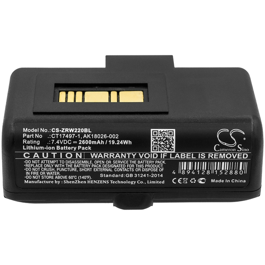 Printerbatteri Zebra RW220