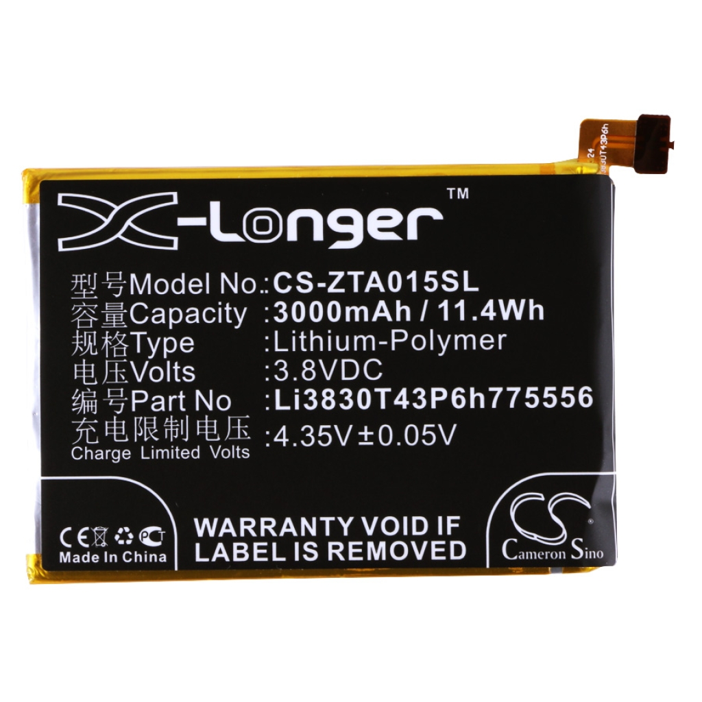 Mobiltelefonbatteri ZTE CS-ZTA015SL