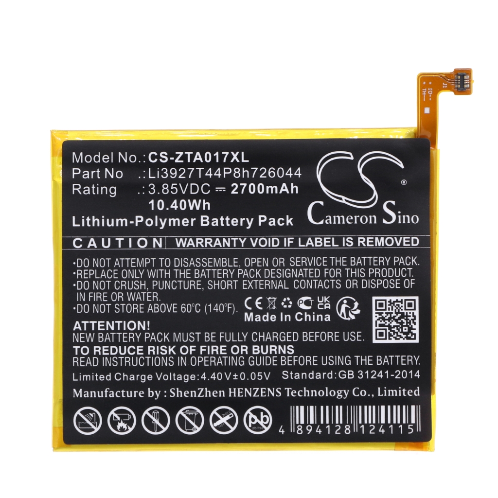 Mobiltelefonbatteri ZTE CS-ZTA017XL