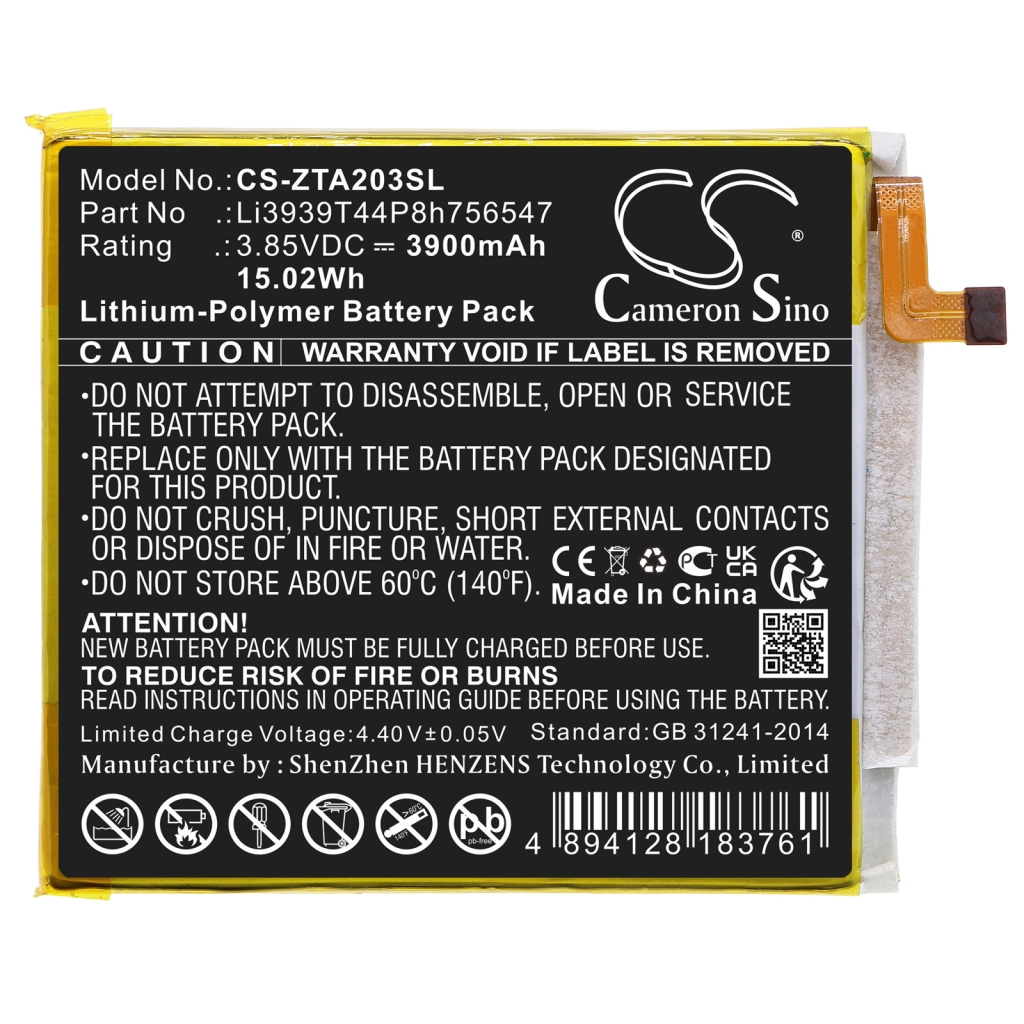 Mobiltelefonbatteri ZTE CS-ZTA203SL