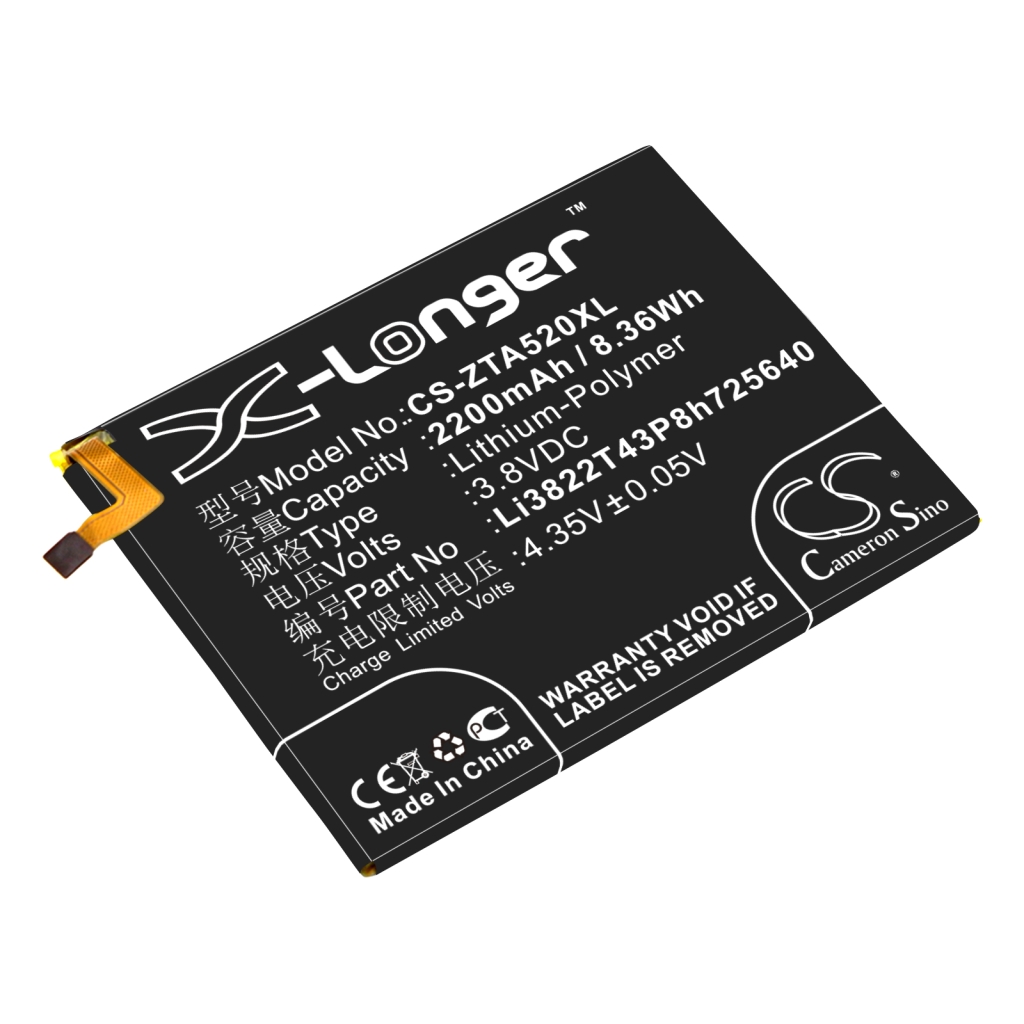 Mobiltelefonbatteri ZTE CS-ZTA520XL