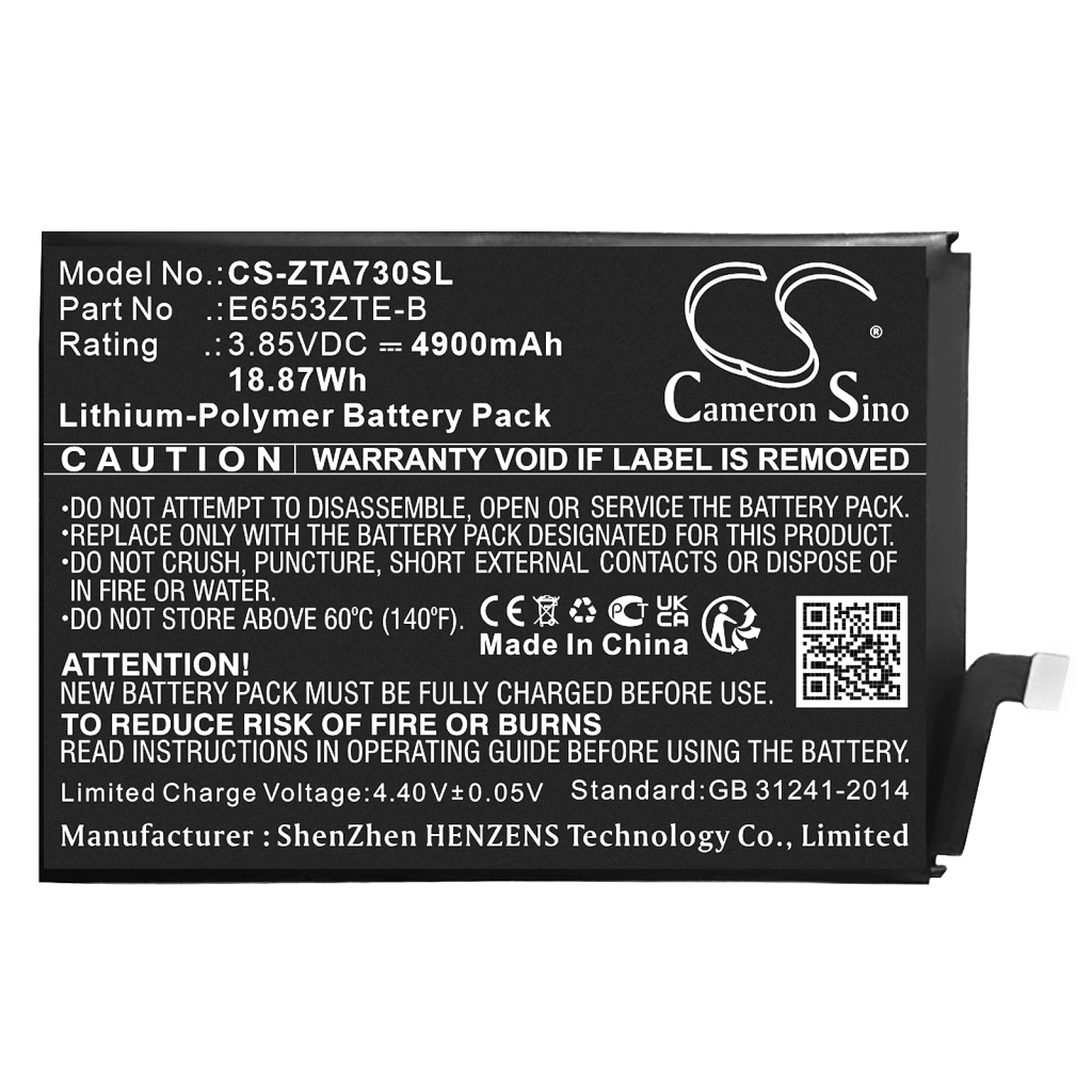 Mobiltelefonbatteri ZTE CS-ZTA730SL