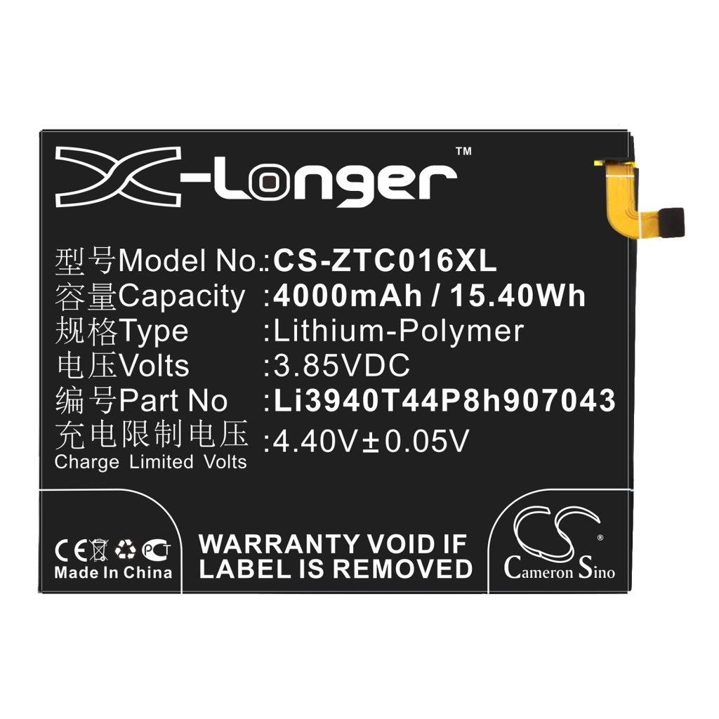Mobiltelefonbatteri ZTE CS-ZTC016XL