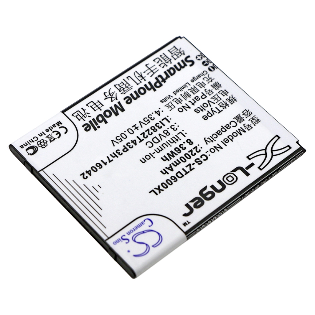 Mobiltelefonbatteri ZTE CS-ZTD600XL
