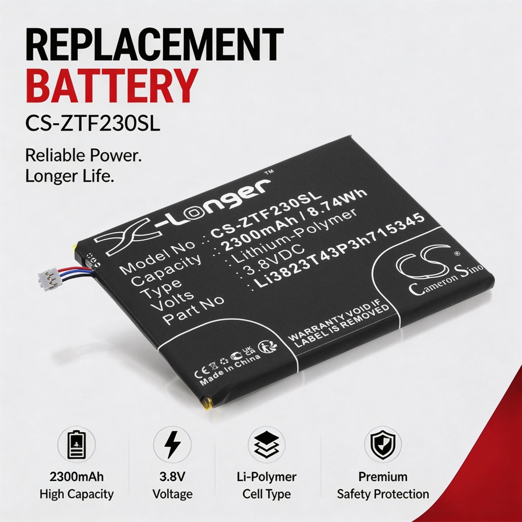 Batterier kompatibel med ZTE MF910 MF910 4G LTE CS-ZTF230SL